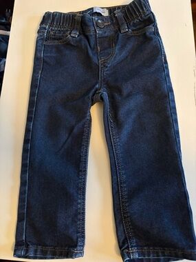 Old Navy Straight Dark Blue Toddler Jeans